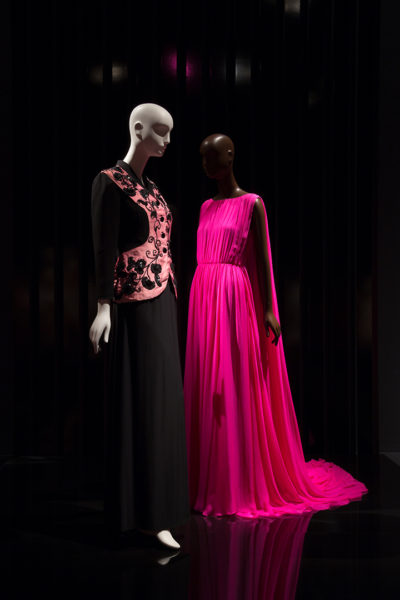 Evening dress and Embroidered Dinner jacket ensemble by Elsa Schiaparelli